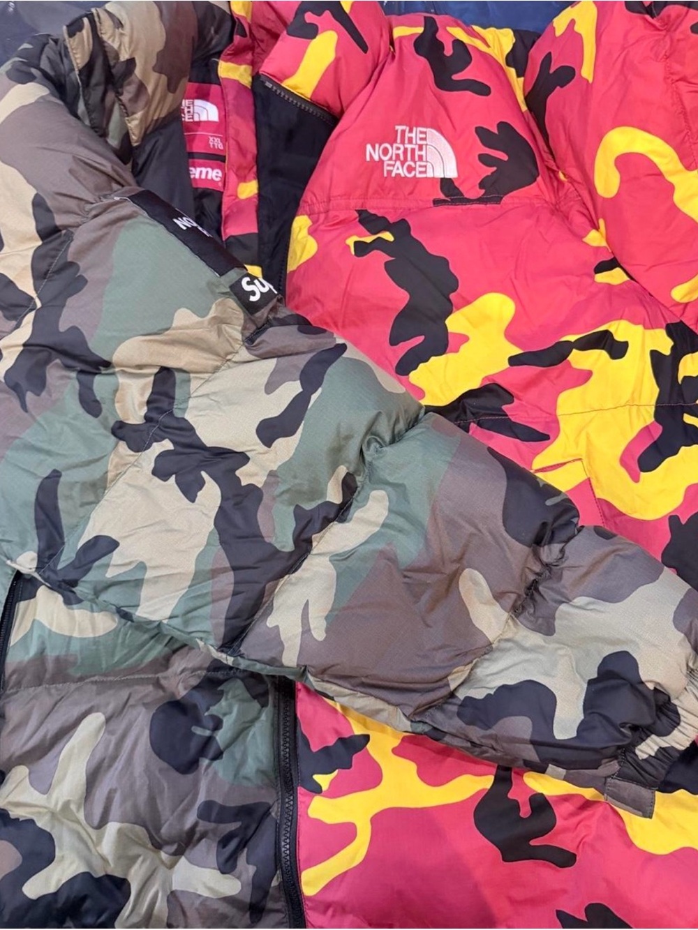 The North Face x Supreme Navy Jacket with Red and Yellow Accents - Picture 3 of 8